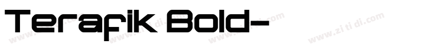 Terafik Bold字体转换